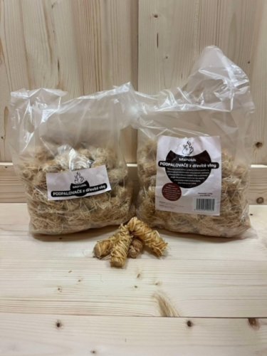Podpalovač z dřevité vlny 50 mm 1,2kg