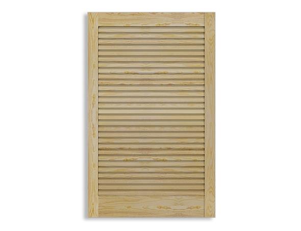Lamelové dveře 615 x 494 mm - borovice, otevřený profil