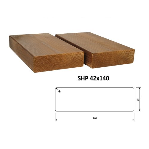 Hoblovaný hranol SHP 42 x 140 mm - THERMOWOOD