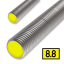 Závitová tyč 10/1000 DIN 976, 8.8 zinek, bílá (M01)