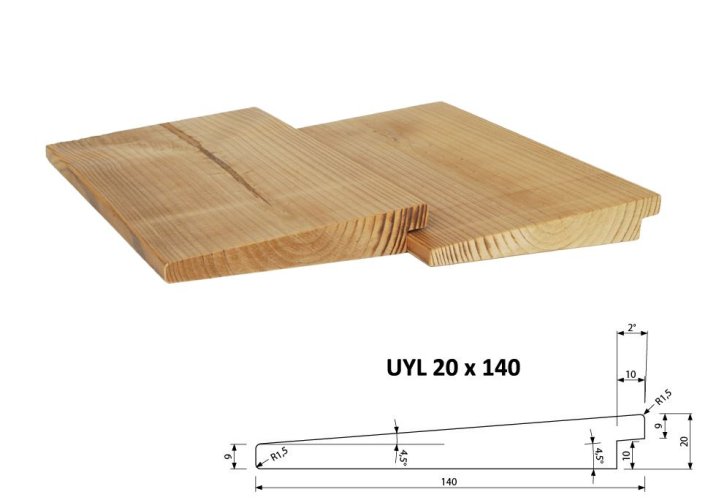 Obkladový profil UYL 20 x 140 mm - THERMOWOOD