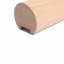 Dřevěné madlo kruhové HL50 - ∅ 49 mm, s drážkou, dub cinkovaný - Délka madla: 1,5m