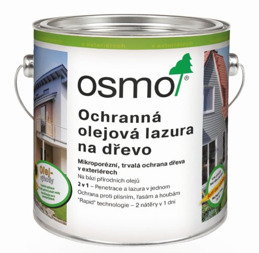 OSMO Ochranná olejová lazura - Barva: Cedr, Balení: 2,5 l