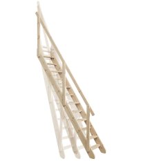 Mlynářské schody FLEXI d.325 x š.60cm borovice
