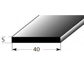 Plochá lišta č.005 - 40 mm x 5 mm, smrková, ŠH4005