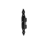 Držák čepu černý CA11, 11x220x4mm (8004)
