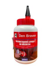 Lepidlo na dřevo Den Braven D4 polyuretanové - 500g